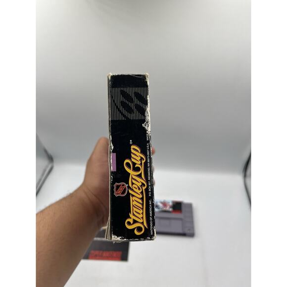 NHL Stanley Cup (Super Nintendo Entertainment System, 1993) - Complete In Box! - Picture 6 of 13